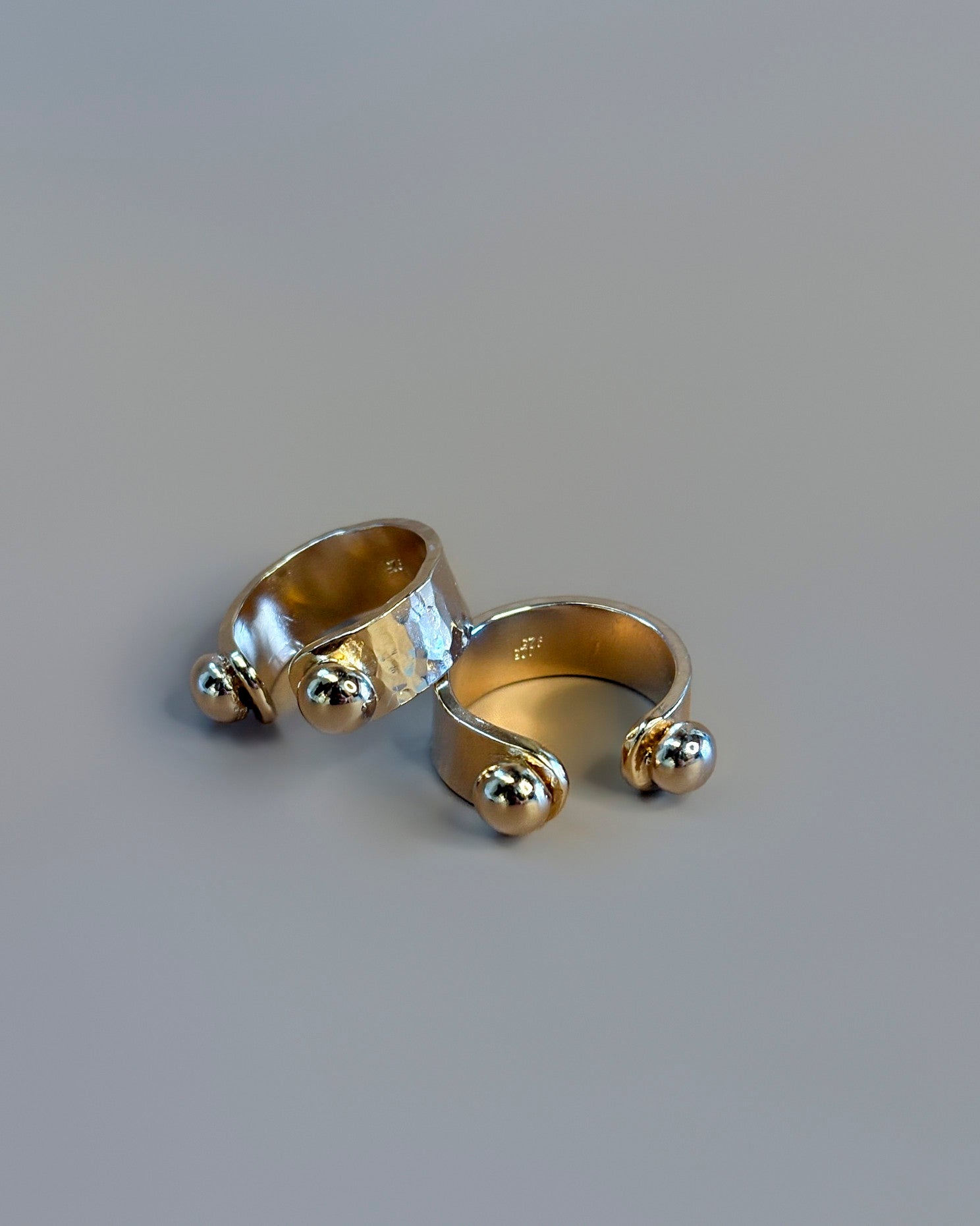 Duo vermeil - Billes & reflet rouge