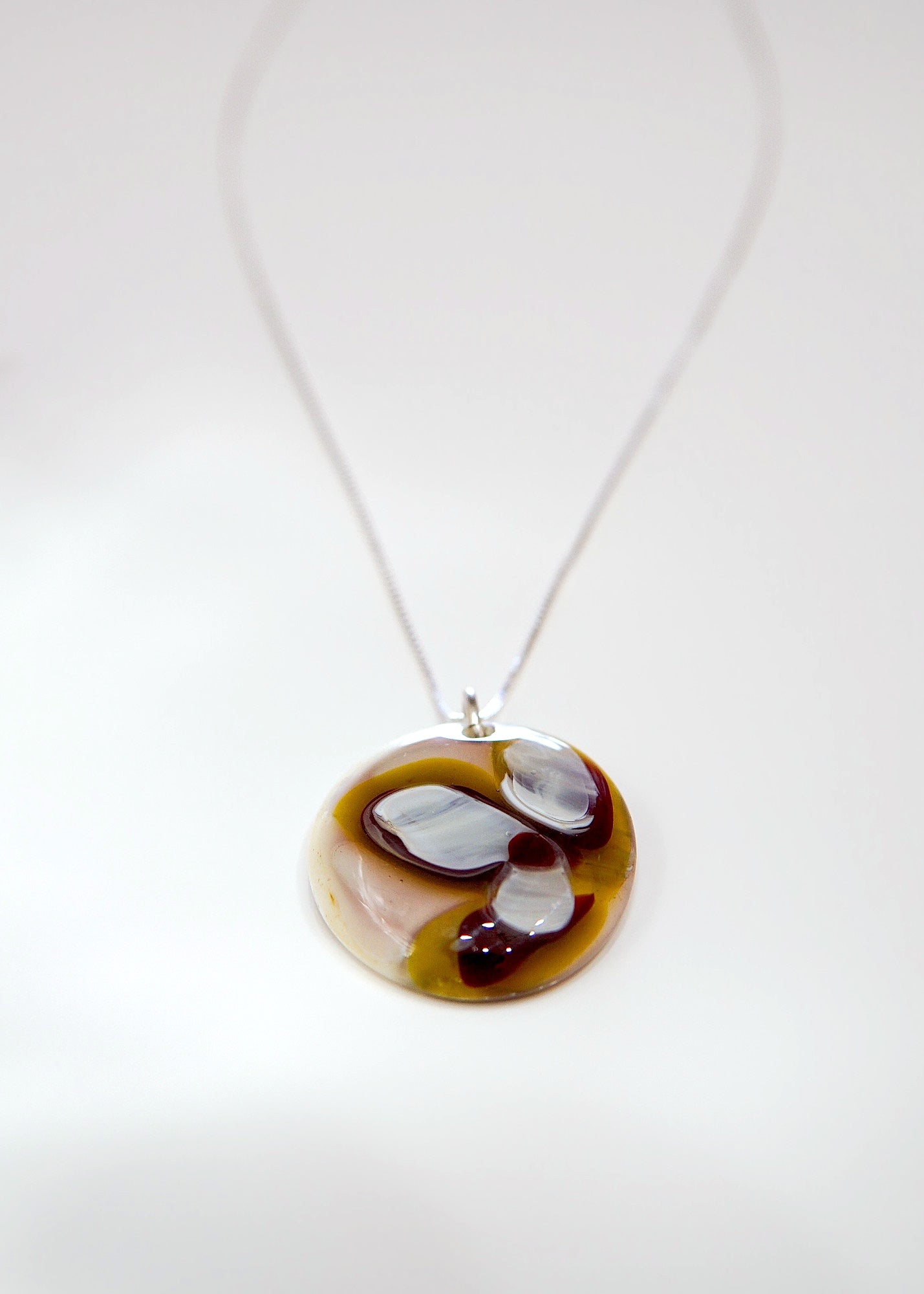 Fleur Ambrée – Verre fusionné