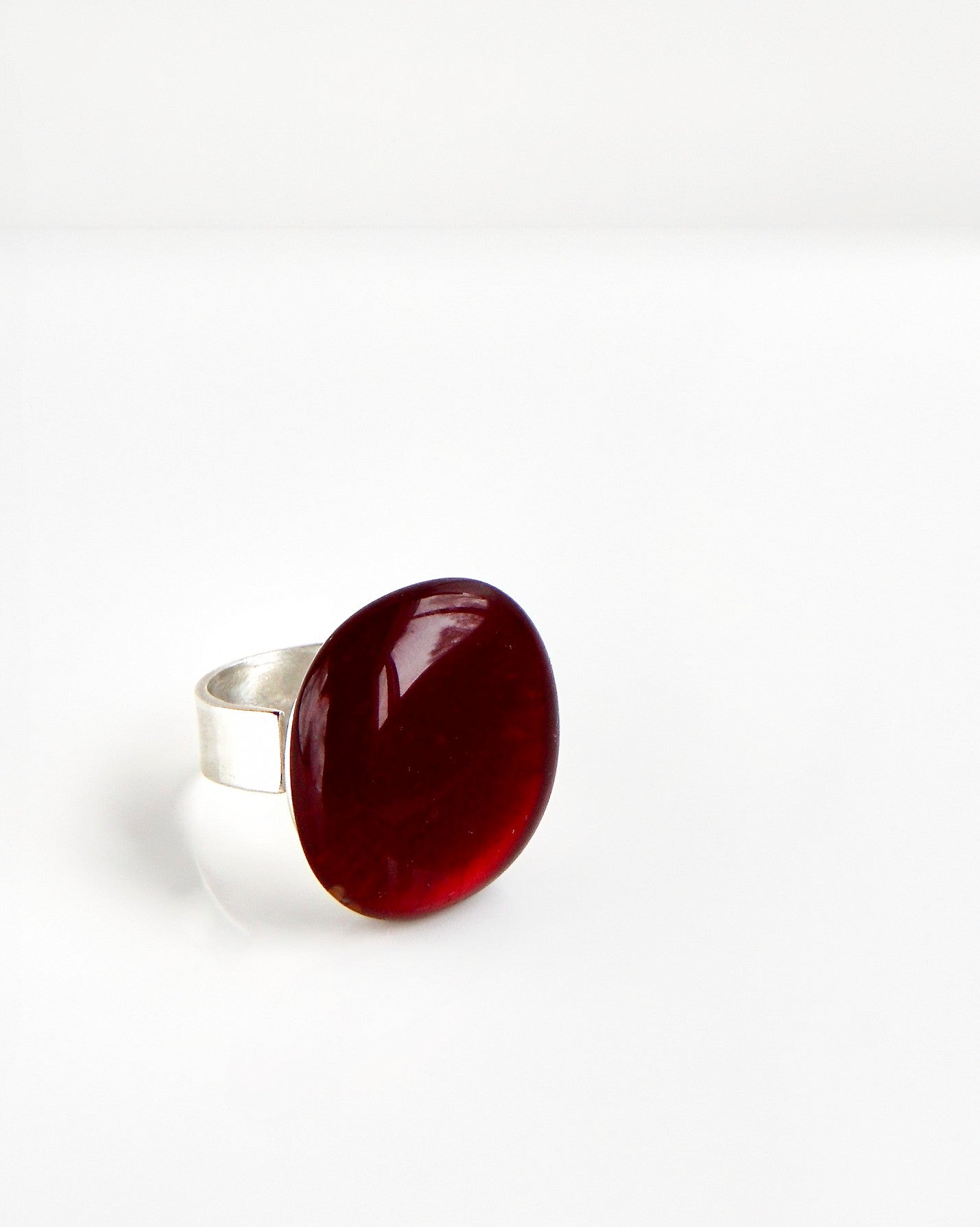 Bague Pastille – Rouge