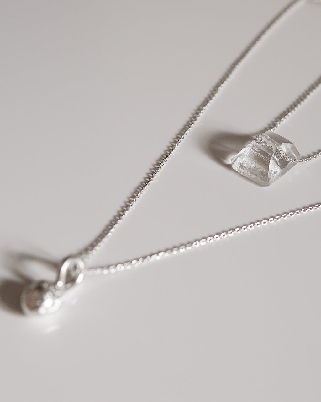 Duo - Bille & cristal argent