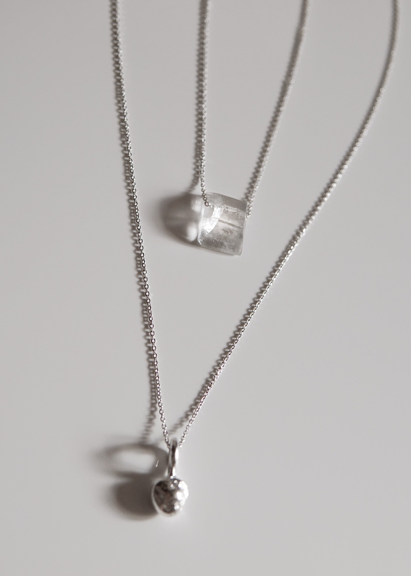 Duo - Bille & cristal argent