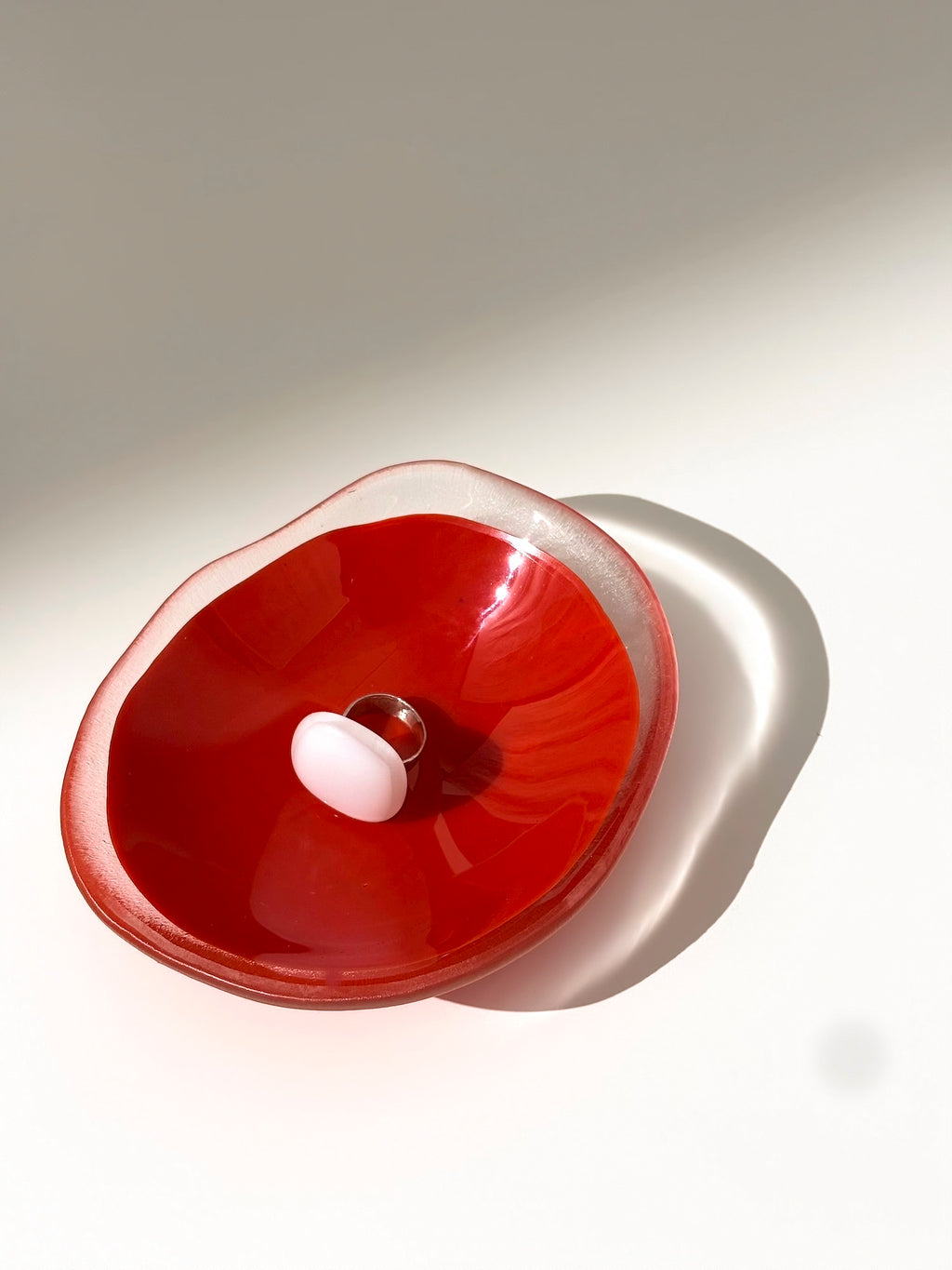 Petit bol orange - verre