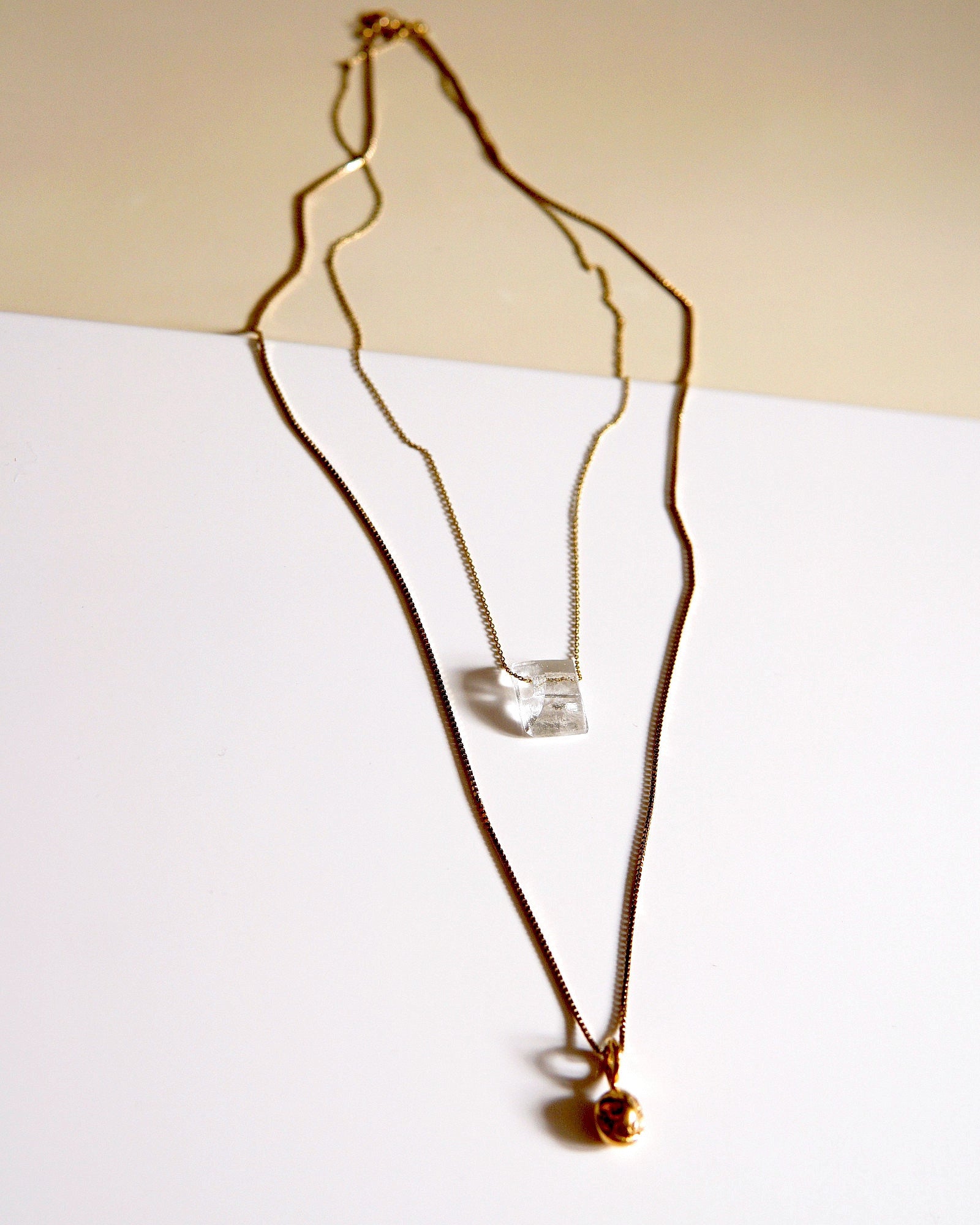 Duo - Bille & cristal vermeil