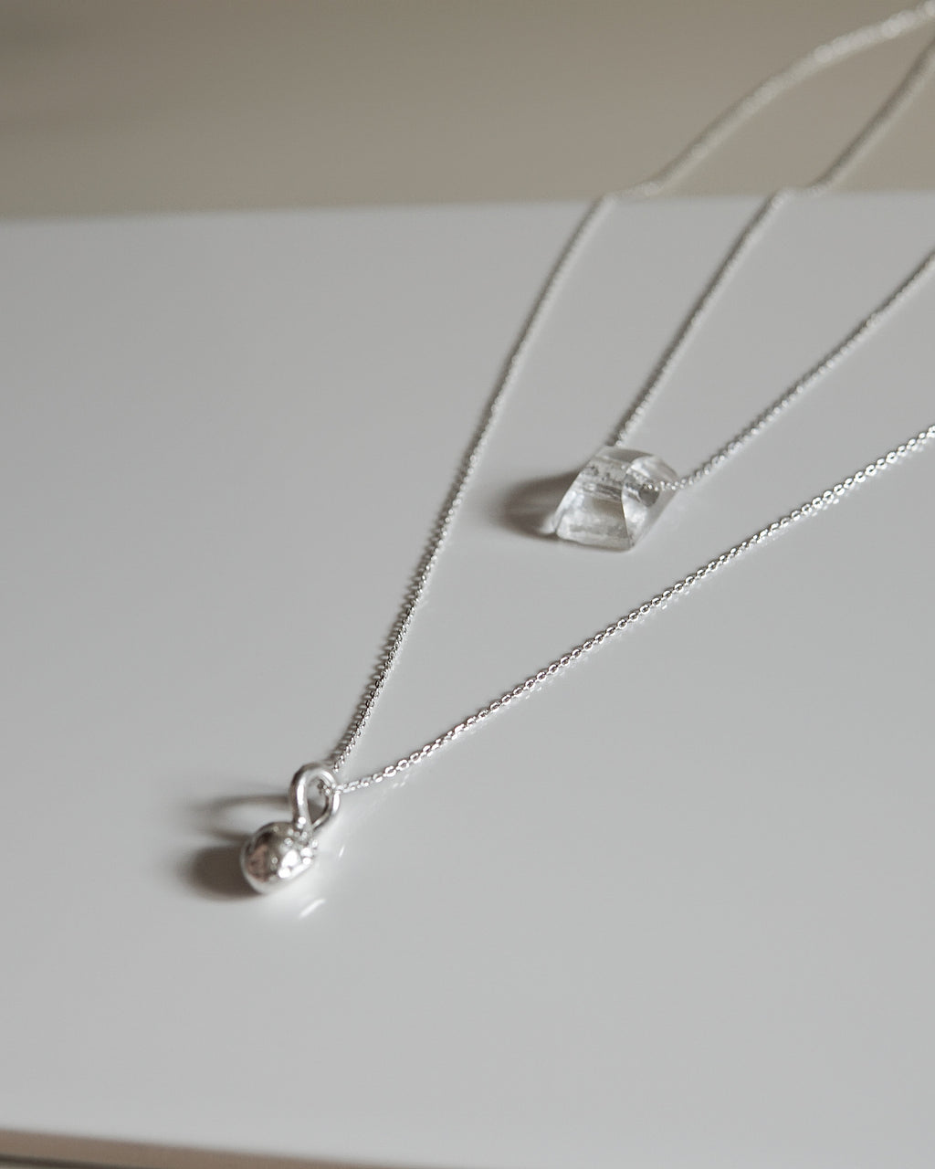 Duo - Bille & cristal argent