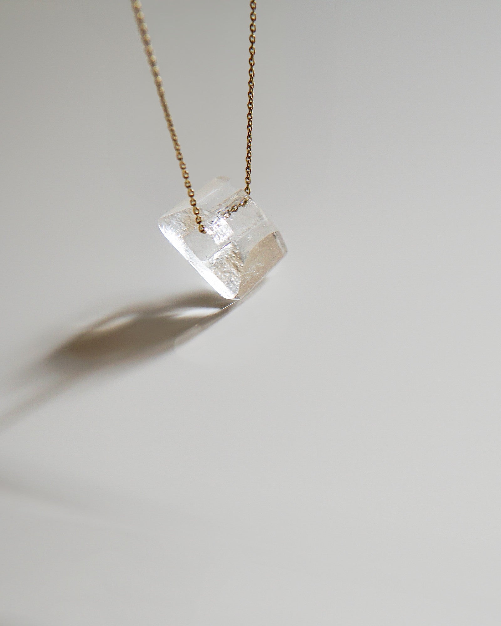 Petit Cristal transparent – Or Vermeil