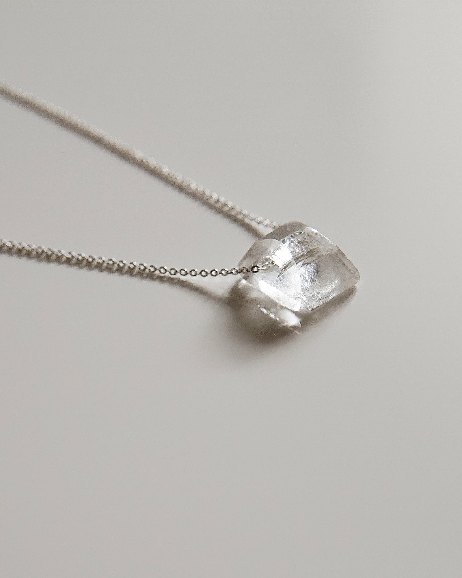 Petit Cristal transparent – Argent