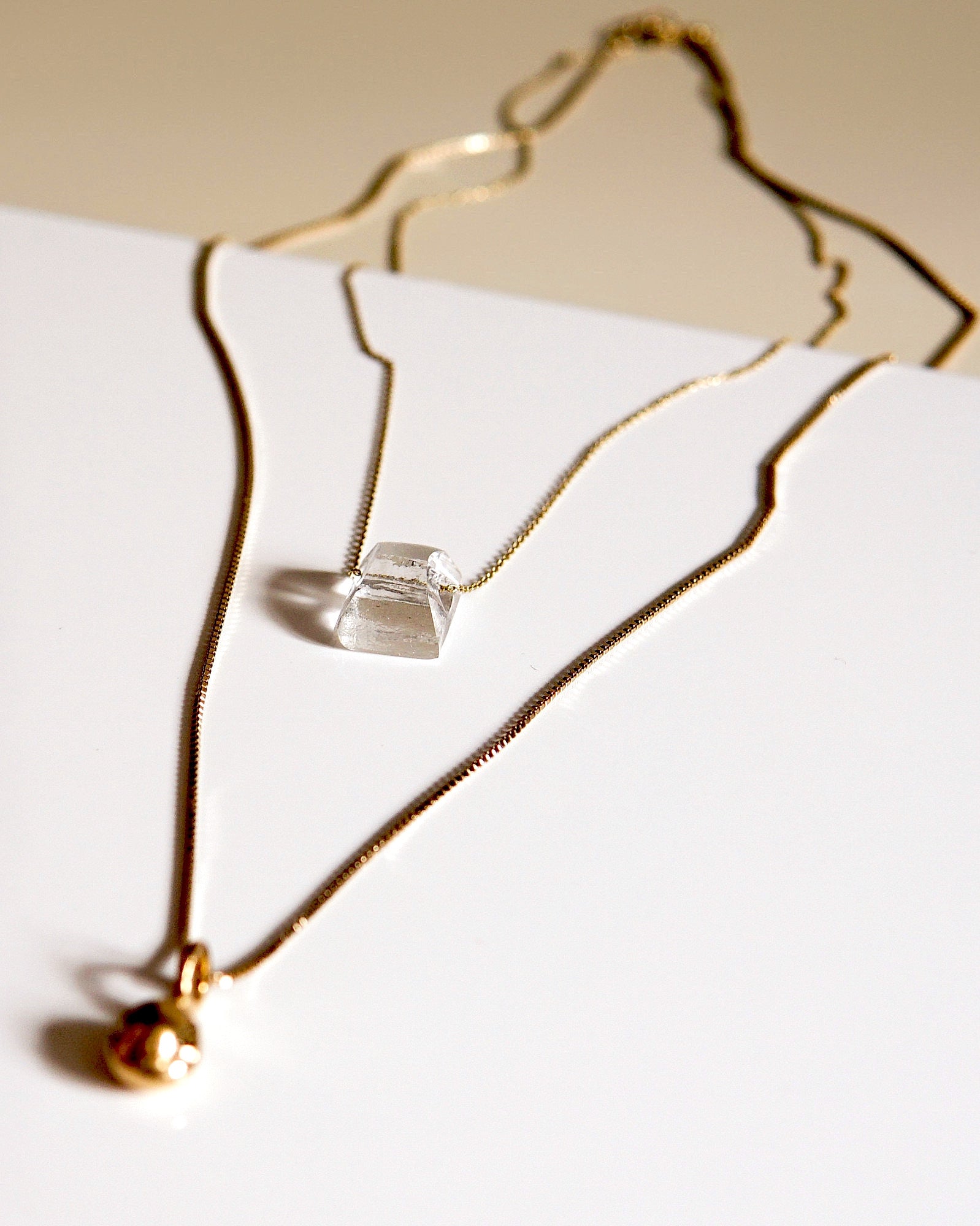 Duo - Bille & cristal vermeil