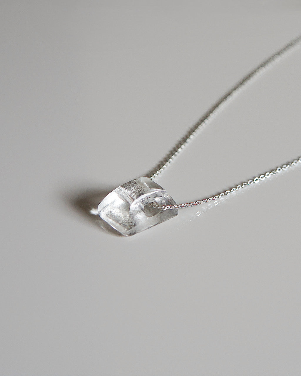 Petit Cristal transparent – Argent