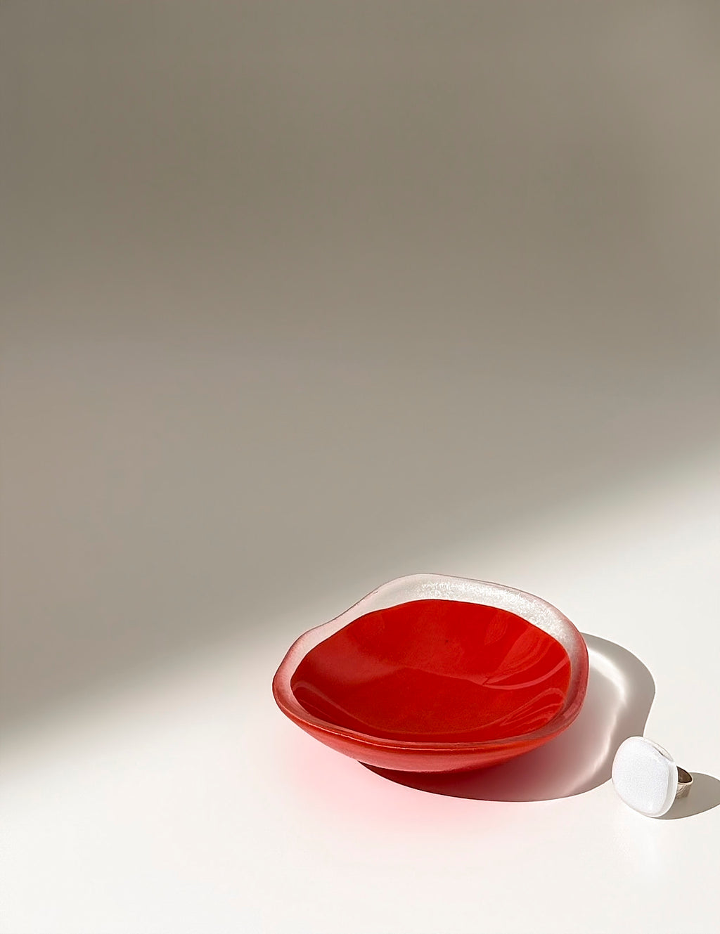 Petit bol orange - verre