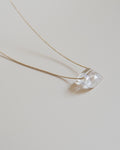 Petit Cristal transparent – Or Vermeil