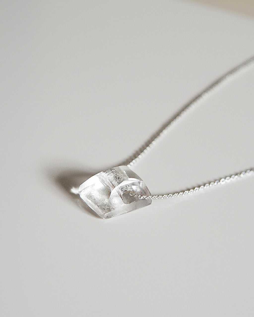 Petit Cristal transparent – Argent