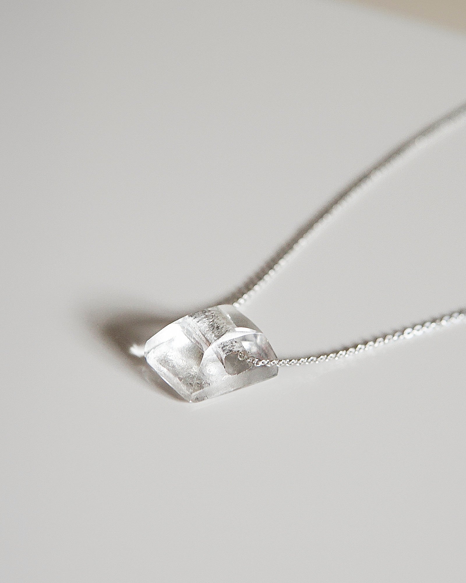 Petit Cristal transparent – Argent